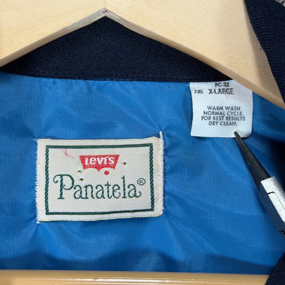 Vintage 1970s LEVI'S Panatela Shirt Jacket Mens XL Blue Chore Field Utility